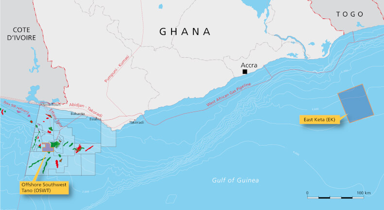 General view of Ghana Pipelines - Heritage Oil